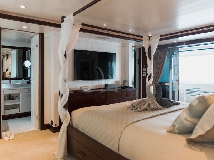 LADY TRUDY 43m CRN Luxury Crewed Motor Yacht Master Cabin 2