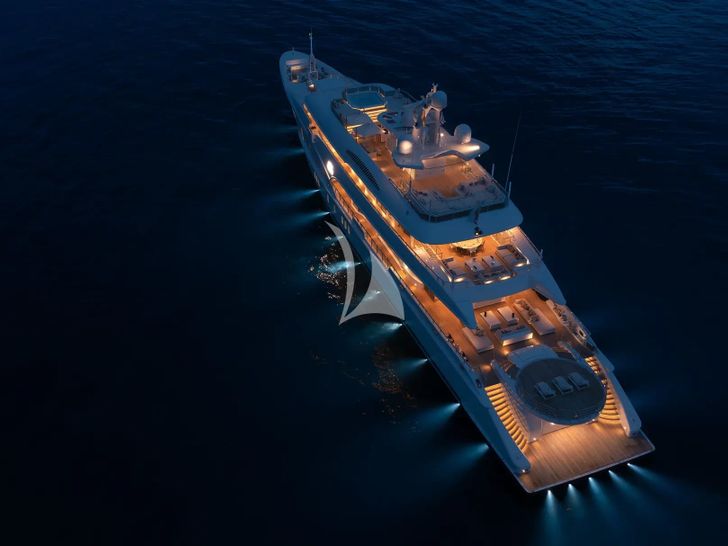 LADY VERA Nobiskrug 73m - at night LADY VERA Nobiskrug 73m - at night