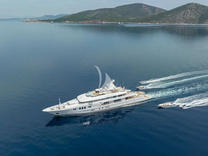 LADY VERA Nobiskrug 73m - cruising with the tenders LADY VERA Nobiskrug 73m - cruising with the tenders