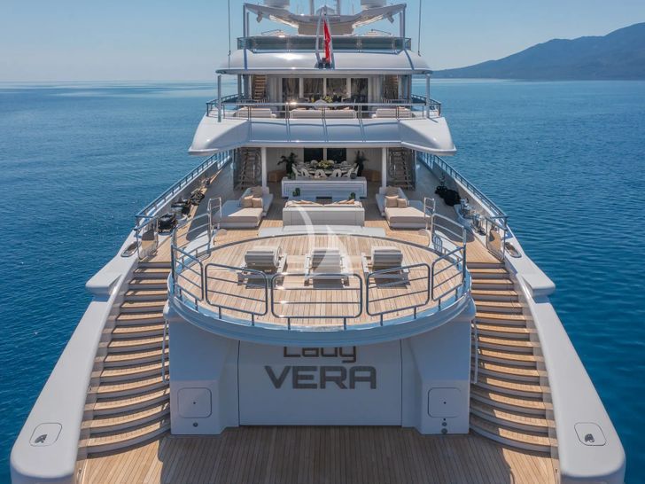 LADY VERA Nobiskrug 73m - main aft deck LADY VERA Nobiskrug 73m - main aft deck