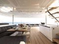 LADY C Lagoon 630 - aft deck alfresco dining area LADY C Lagoon 630 - aft deck alfresco dining area