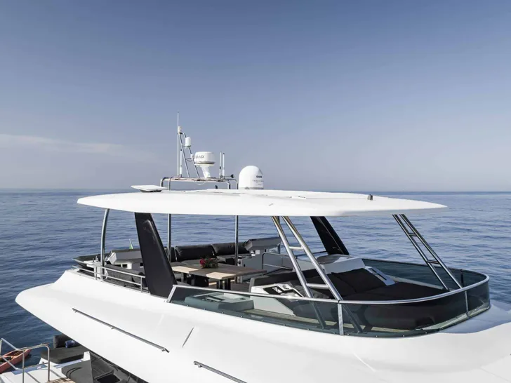 LADY C Lagoon 630 - flybridge whole shot LADY C Lagoon 630 - flybridge whole shot