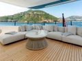 LADY DIA Ferretti Custom Line 140 - sky deck aft lounge LADY DIA Ferretti Custom Line 140 - sky deck aft lounge