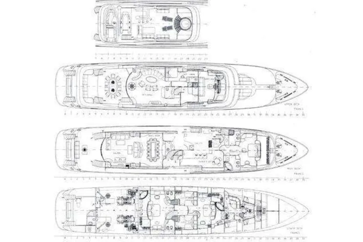 Layout for LADY G II Mondomarine 146 - layout