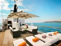 LADY JERSEY Abeking and Rasmussen 36m - sun deck sun beds LADY JERSEY Abeking and Rasmussen 36m - sun deck sun beds