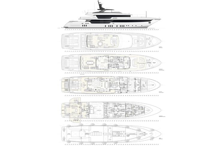 Layout for LADY LENA Sanlorenzo 52 - layout