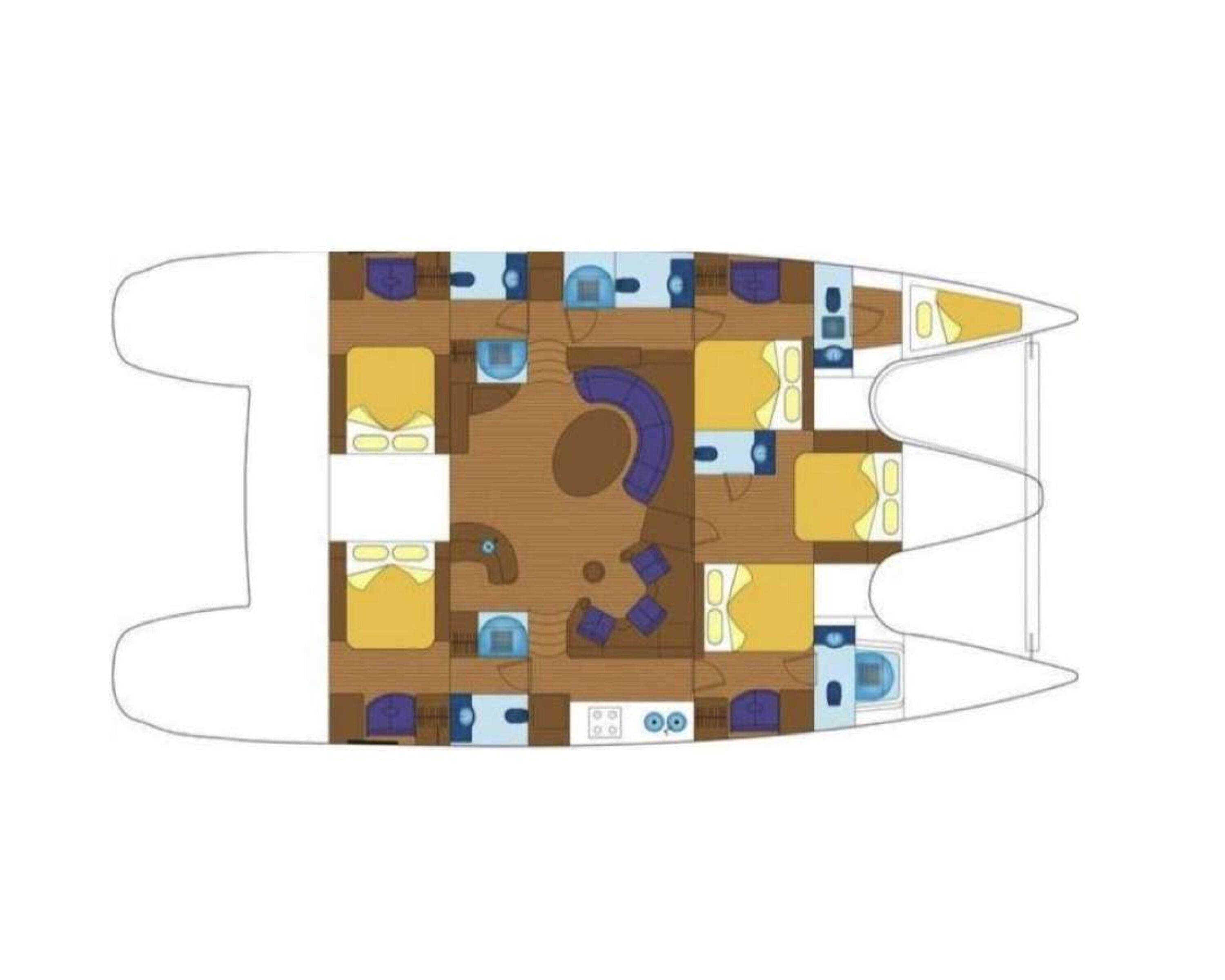 Layout for LADY MARIGOT Privilege Alliaura Marine Group 58 - layout