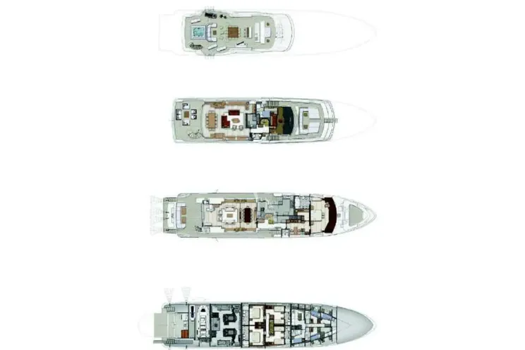 Layout for LADY MRD Benetti Crystal 140 - layout