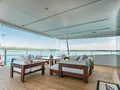 LADY MRD Benetti Crystal 140 - sky deck aft seating LADY MRD Benetti Crystal 140 - sky deck aft seating