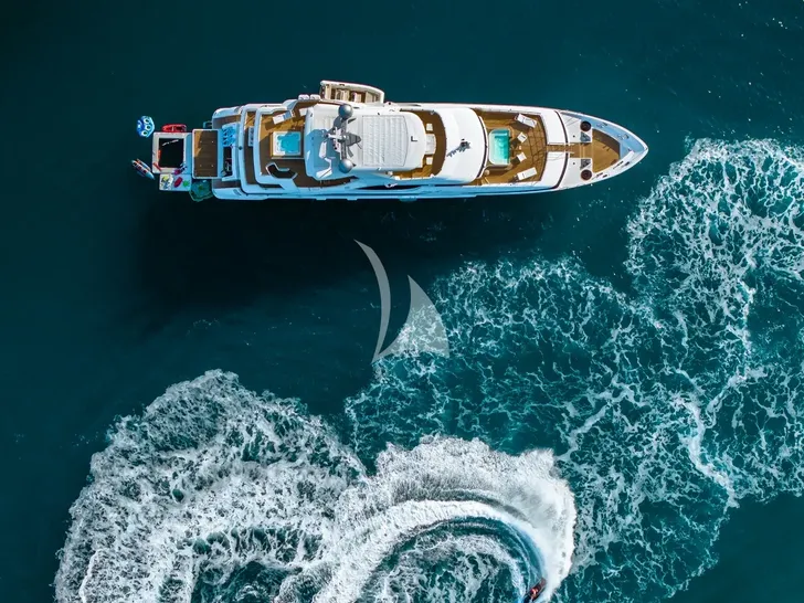 LADY MRD Benetti Crystal 140 - top aerial shot LADY MRD Benetti Crystal 140 - top aerial shot