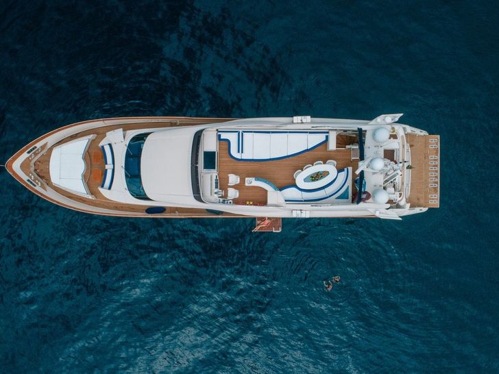 LADY MURA Dominator 29m - top aerial shot LADY MURA Dominator 29m - top aerial shot