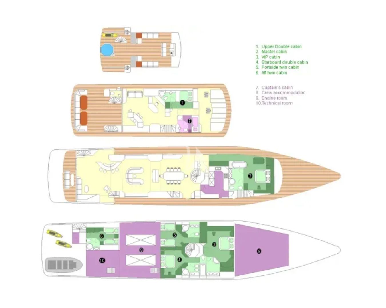 Layout for LADYSHIP Heesen 41m - layout