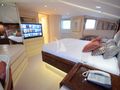 LADYSHIP Heesen 41m - master cabin bed and TV LADYSHIP Heesen 41m - master cabin bed and TV