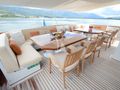 LADYSHIP Heesen 41m - sky deck aft alfresco dining area LADYSHIP Heesen 41m - sky deck aft alfresco dining area