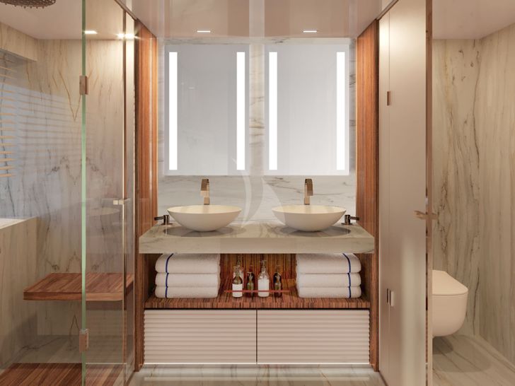 LAFAYETTE Amer 120 - VIP cabins 1&2 bathroom LAFAYETTE Amer 120 - VIP cabins 1&2 bathroom