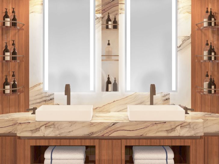 LAFAYETTE Amer 120 - master cabin bathroom LAFAYETTE Amer 120 - master cabin bathroom