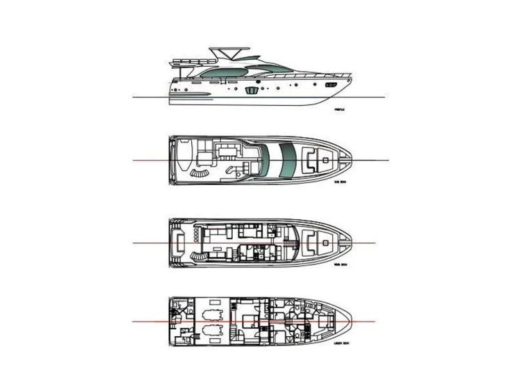 LA FENICE Azimut 88 - layout LA FENICE Azimut 88 - layout