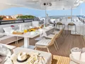 LA GIOCONDA Maiora 35DP - flybridge dining and bar LA GIOCONDA Maiora 35DP - flybridge dining and bar