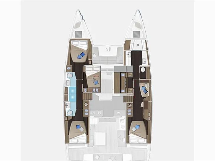 LAGOON 51 catamaran yacht layout LAGOON 51 catamaran yacht layout