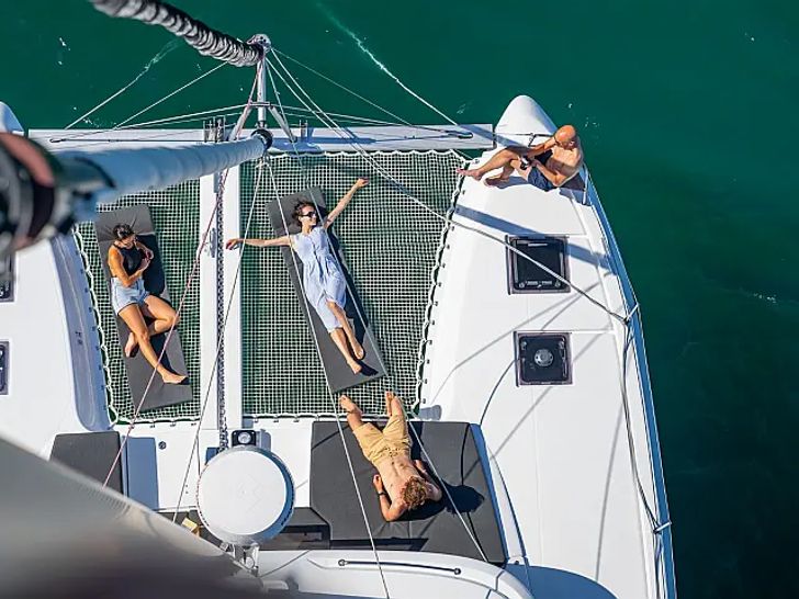 Lagoon 43 - top foredeck shot Lagoon 43 - top foredeck shot