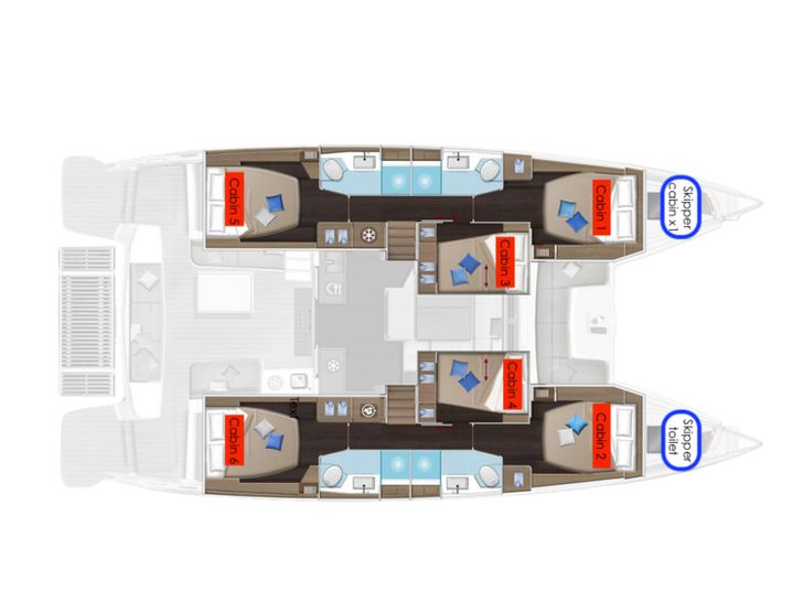 LAGOON 51 - layout LAGOON 51 - layout