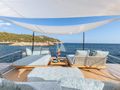 LA MOROCHA Ferretti 1000 - flybridge aft lounge LA MOROCHA Ferretti 1000 - flybridge aft lounge