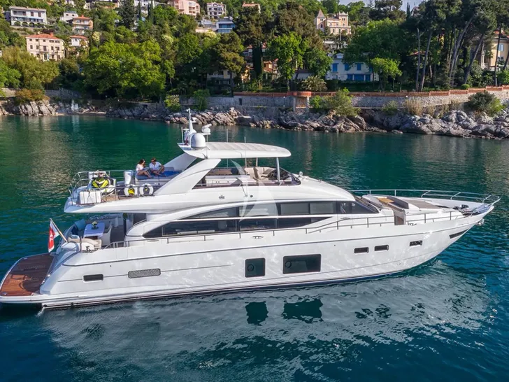 LARIMAR II Princess Y82 - anchored side profile LARIMAR II Princess Y82 - anchored side profile