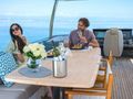 LARIMAR II Princess Y82 - flybridge dining area LARIMAR II Princess Y82 - flybridge dining area