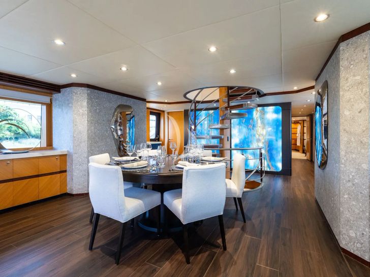 LAST CALL Intermarine 132 - main dining area LAST CALL Intermarine 132 - main dining area