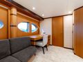 LAST CALL Intermarine 132 - master cabin couch and work area LAST CALL Intermarine 132 - master cabin couch and work area