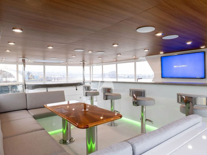 LAST CALL Intermarine 132 - sun deck lounge LAST CALL Intermarine 132 - sun deck lounge
