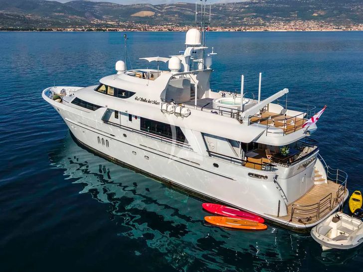 LA STELLA DEI MARI Timmerman Yachts 33m - aft profile LA STELLA DEI MARI Timmerman Yachts 33m - aft profile