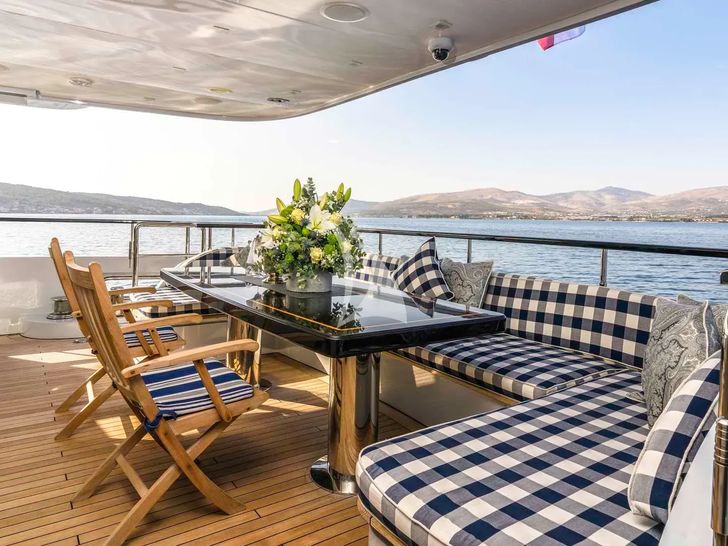 LA STELLA DEI MARI Timmerman Yachts 33m - main aft deck LA STELLA DEI MARI Timmerman Yachts 33m - main aft deck