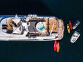 LA STELLA DEI MARI Timmerman Yachts 33m - top shot of the sun deck and sky deck LA STELLA DEI MARI Timmerman Yachts 33m - top shot of the sun deck and sky deck