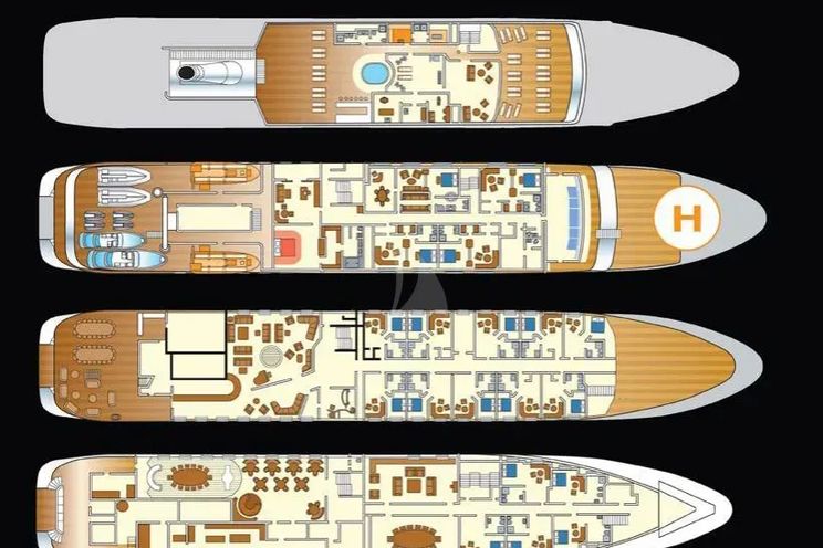 Layout for LAUREN L Cassens Werft 90m - layout