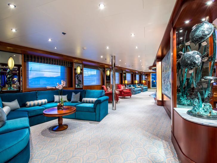 LAUREN L Cassens Werft 90m - main saloon other seating areas LAUREN L Cassens Werft 90m - main saloon other seating areas