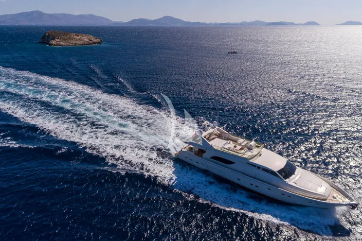 Charter Yacht LAZY DAYS - Ferretti 80 - 4 Cabins - Athens - Mykonos - Paros - Cyclades - Greece