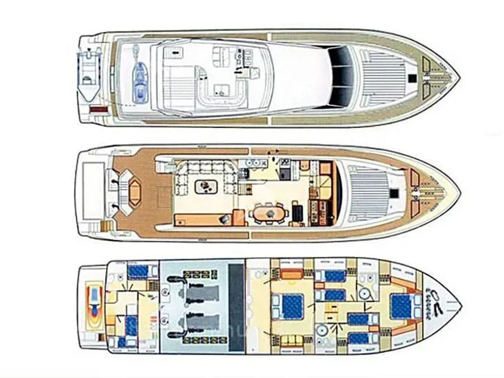 LAZY DAYS Ferretti 80 layout LAZY DAYS Ferretti 80 layout