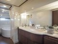 LAZY DAYS Ferretti 80 master cabin bathroom LAZY DAYS Ferretti 80 master cabin bathroom