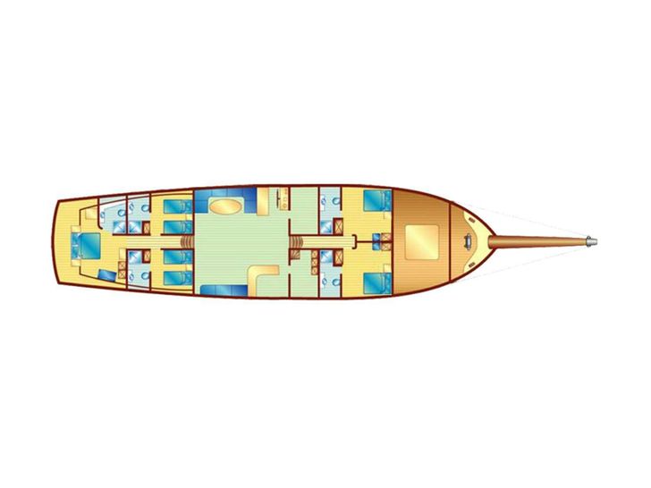 LADY CHRISTA Bodrum Shipyard 36m - layout LADY CHRISTA Bodrum Shipyard 36m - layout