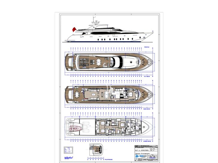 LA GIOCONDA Maiora 35DP - deck layout LA GIOCONDA Maiora 35DP - deck layout