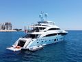LE VERSEAU Princess 40M anchored with water toys