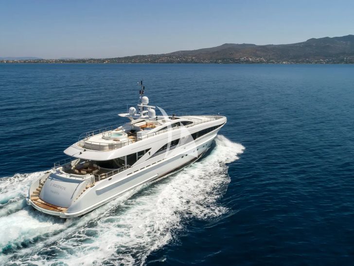 L`EQUINOX Heesen 37m - cruising aft view L`EQUINOX Heesen 37m - cruising aft view