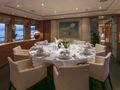 L`EQUINOX Heesen 37m - formal dining set up L`EQUINOX Heesen 37m - formal dining set up