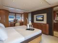 L`EQUINOX Heesen 37m - master cabin bed and TV L`EQUINOX Heesen 37m - master cabin bed and TV