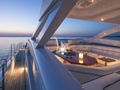 L`EQUINOX Heesen 37m - sundeck at night L`EQUINOX Heesen 37m - sundeck at night