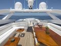 L`EQUINOX Heesen 37m - sundeck lounge and dining area L`EQUINOX Heesen 37m - sundeck lounge and dining area