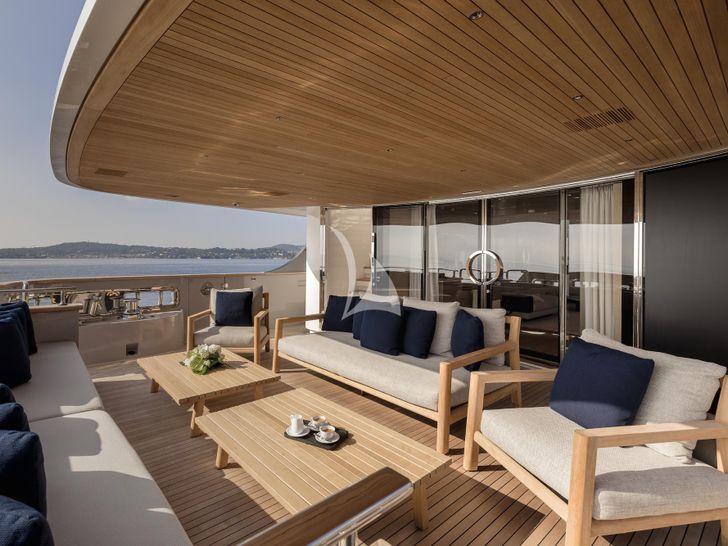 LES BRUXELLOIS Sanlorenzo SD126 - aft deck LES BRUXELLOIS Sanlorenzo SD126 - aft deck