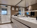 LES BRUXELLOIS Sanlorenzo SD126 master cabin bathroom