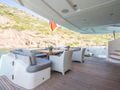 LE VERSEAU Princess 40M - main aft deck seating LE VERSEAU Princess 40M - main aft deck seating